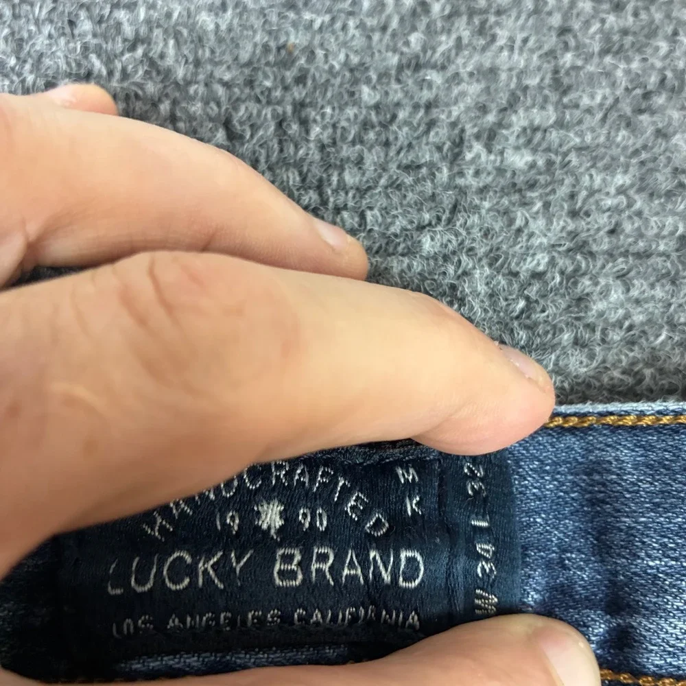 Lucky Brand 361 Vintage Straight Jeans Mens Size 34x32 Blue Candian Denim Fabric